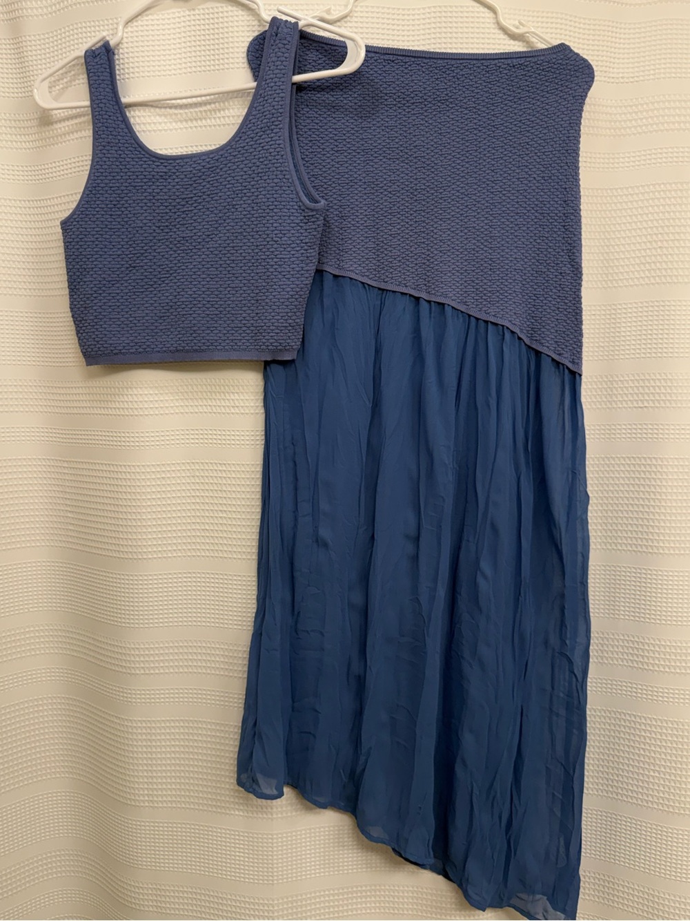 Commense light blue tank and maxi skirt set